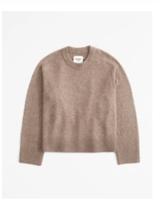 Sweaters - The A&F Madeline Crew Sweater in Brown Size Medium